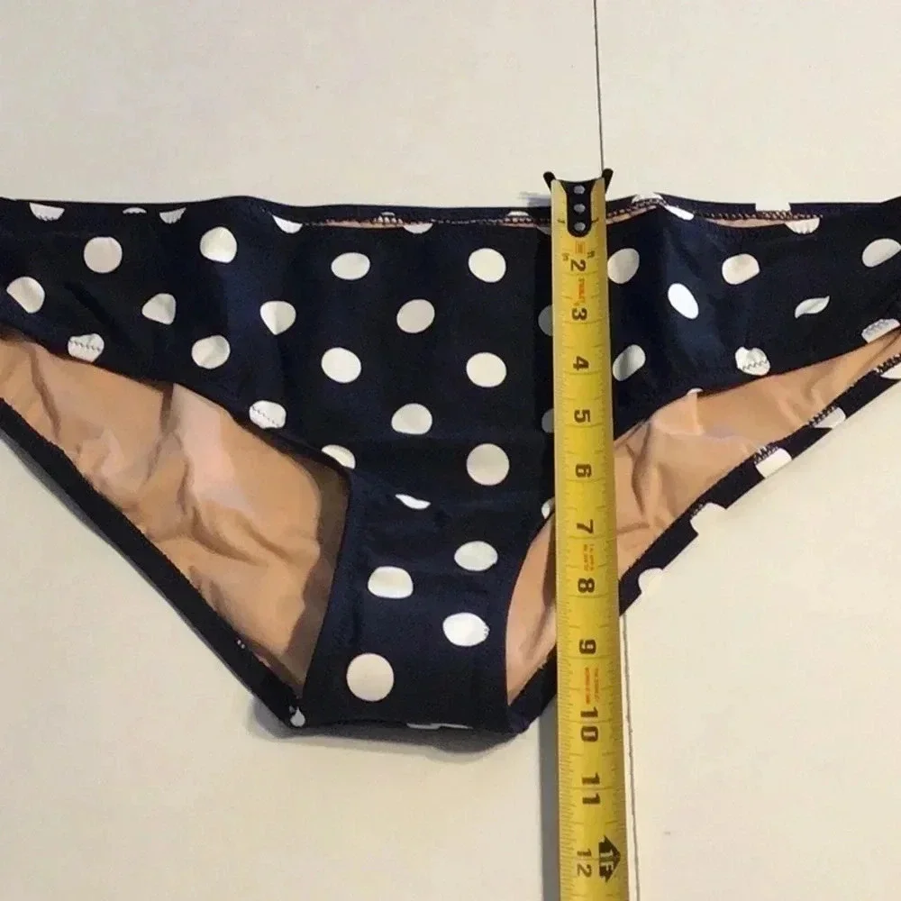 J. Crew Dee Dot Surf Hipster Swim Bottom XXL